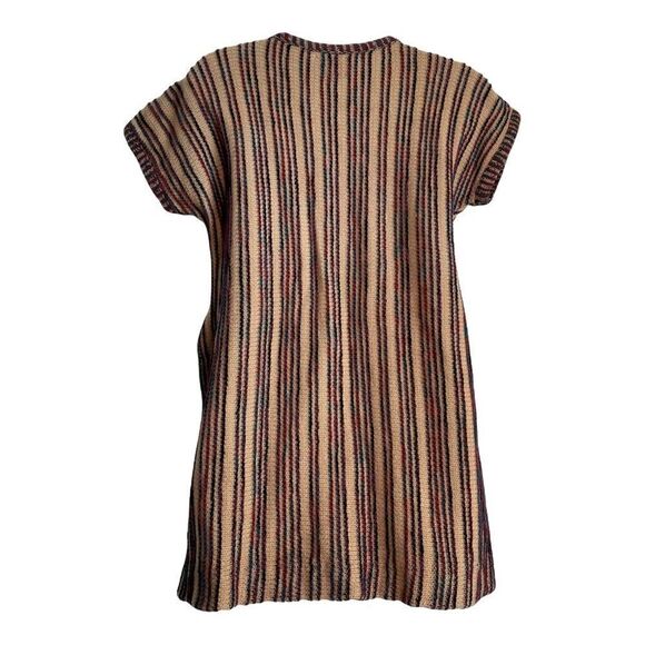 Carol Horn Knit Striped Wool Tunic 70s Pullover - Picture 9 of 15